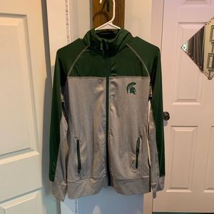 Michigan State athletic zip up jacket